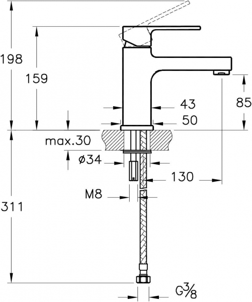 Artema Roya A40784ENR Lavabo Bataryası