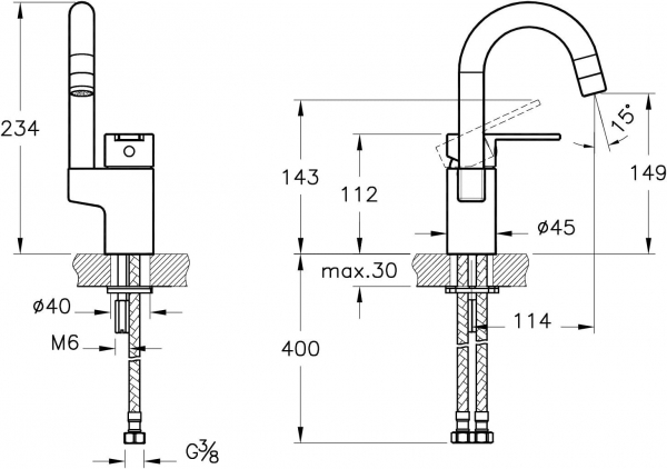 Artema Chrona A42548 Lavabo Bataryası