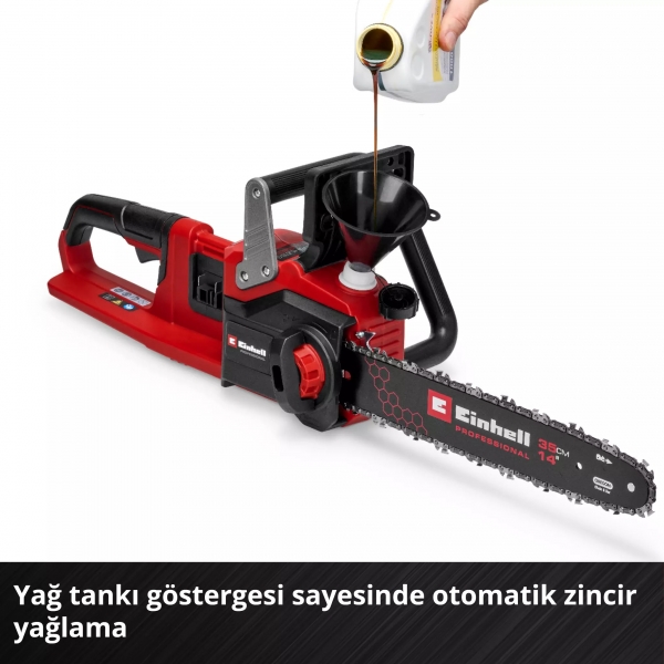 Einhell GE-LC 36/35 Li 5.2Ah Motorlu Testere (Akü Dahil / 5.2 Ah)