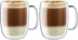 Zwilling Sorrento Çift Camlı Kulplu 2'li Latte Bardak Seti