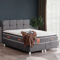 Cesur Gümüş 140x190 Baza+Başlık+Yatak Seti