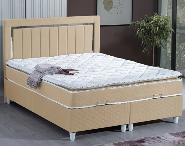Cesur Tallin 120x200 Baza+Başlık+Yatak Seti