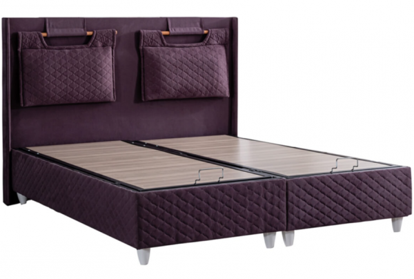 Cesur Venedik Premium Pedli 90x200 Baza+Başlık+Yatak Seti
