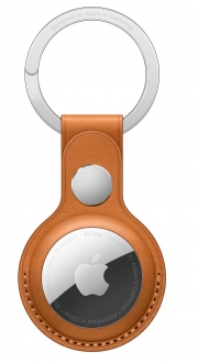 Apple AirTag Deri Anahtarlık Kızıl Kahverengi