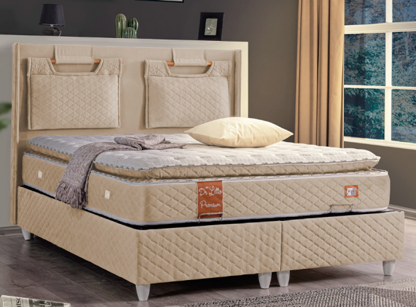 Cesur Venedik Premium Pedli 140x190 Baza+Başlık+Yatak Seti