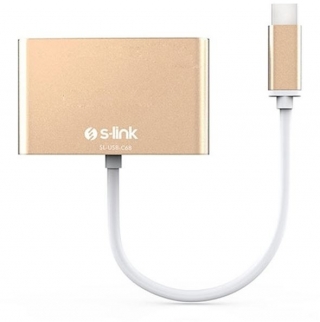 S-link Type-C to HDMI USB 3.0 PD Dönüştürücü