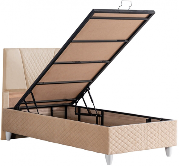 Cesur Menekşe 90x190 Baza+Başlık+Yatak Seti