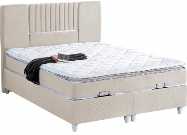 Cesur Üsküp 140x190 Baza+Başlık+Yatak Seti