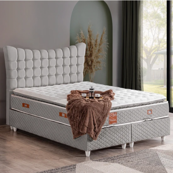 Cesur Gondol Premium Pedli 140x190 Baza+Başlık+Yatak Seti