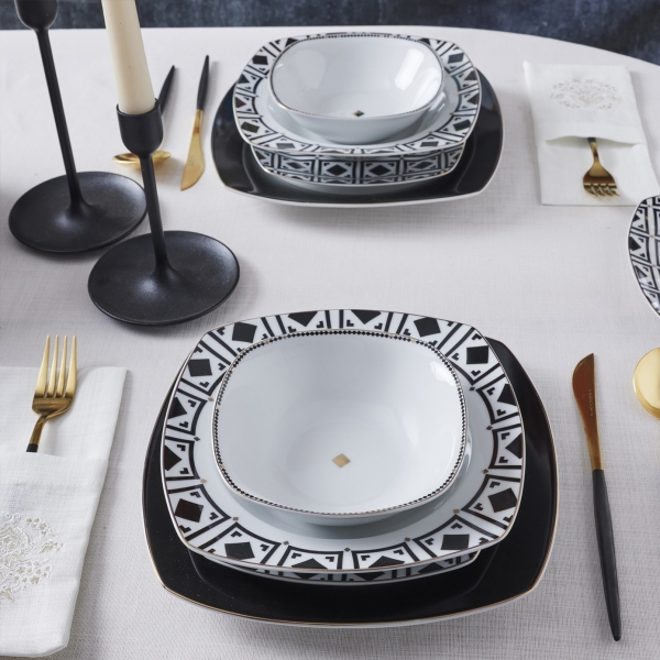 Karaca Monochrome 24 Parça Yemek Takımı