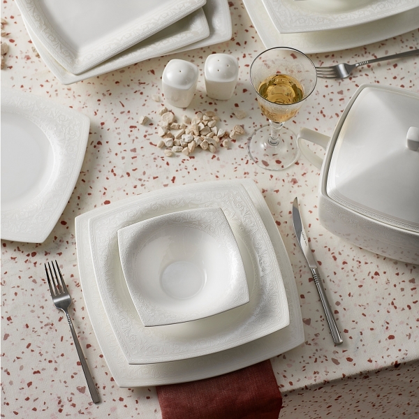 Karaca Fine Pearl Roma 62 Parça Yemek Takımı