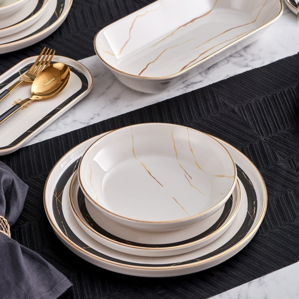 Neva Marble Plus N3256 27 Parça Yemek Takımı