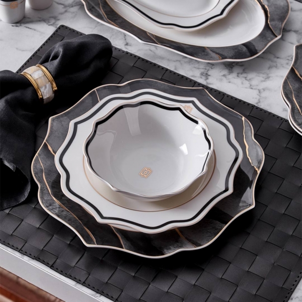 Neva Marble Plus Romantik N3246 28 Parça Yemek Takımı