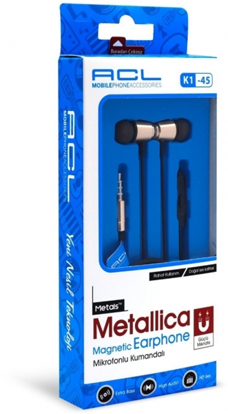 ACL K1-45 Metals Kablolu Kulaklık