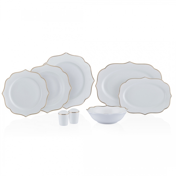 Neva Lilyum Romantik N3244 28 Parça Yemek Takımı