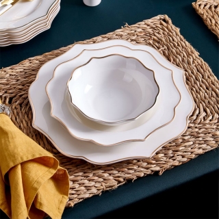 Neva Lilyum Romantik N3244 28 Parça Yemek Takımı