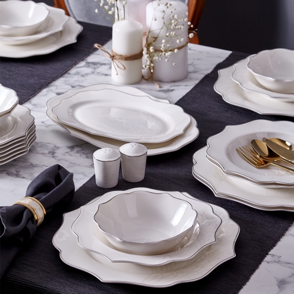 Neva Yasmin Romantik N3243 28 Parça Yemek Takımı
