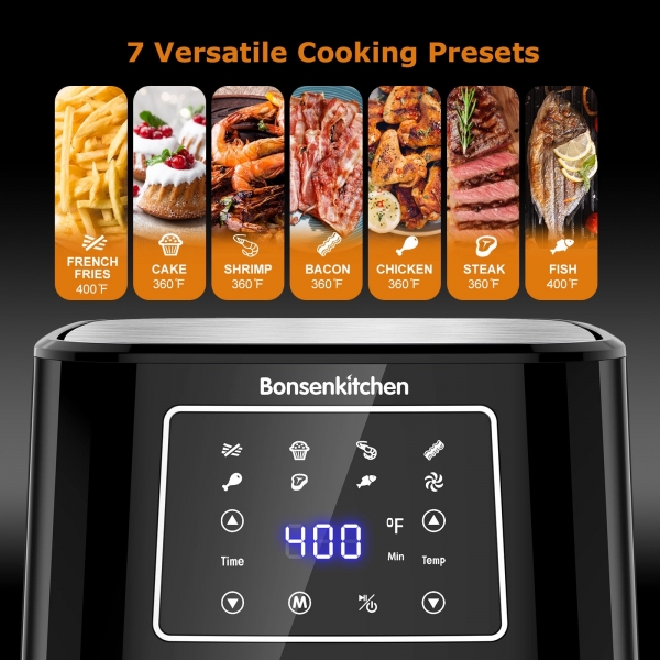 Bonsenkitchen AF8003 Air Fryer Fritöz