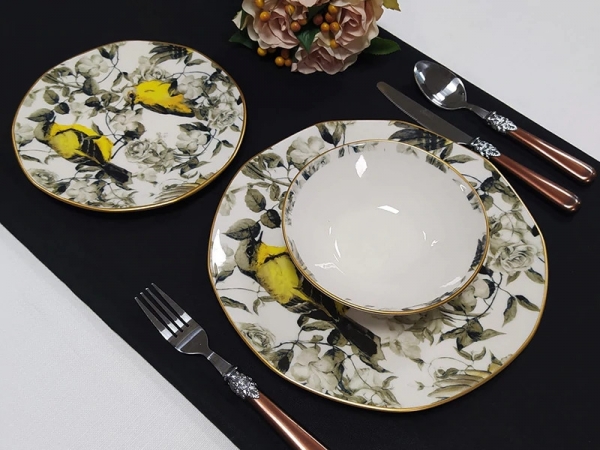 Bernardo Yellow Bird 24 Parça Yemek Takımı
