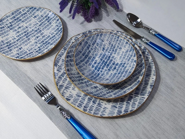 Bernardo Blue Ice 24 Parça Yemek Takımı
