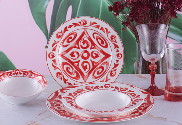 Porio Rosso 24 Parça Yemek Takımı