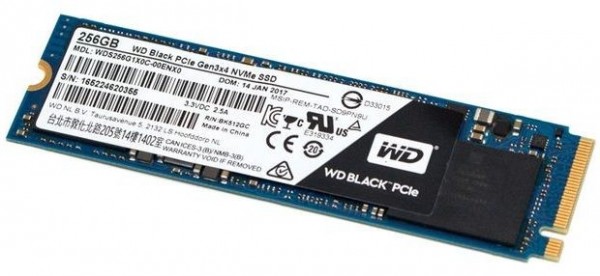WD Black PCIe SSD (256 GB)