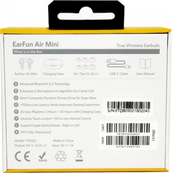 EarFun Air Mini Tam Kablosuz Kulaklık