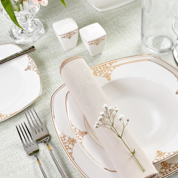 Karaca Milania Fine Cream 60 Parça Yemek Takımı