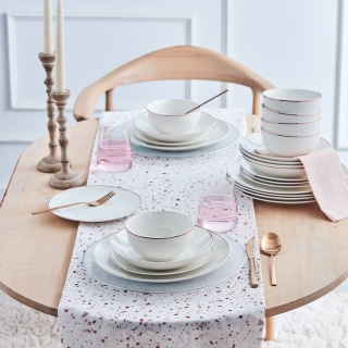 Karaca Leon Rose Gold 24 Parça Yemek Takımı