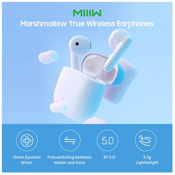 Xiaomi MIIIW Marshmallow Tam Kablosuz Kulaklık