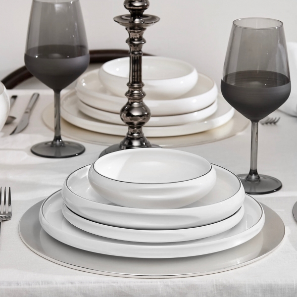 Karaca Streamline Sunset Platin 59 Parça Yemek Takımı