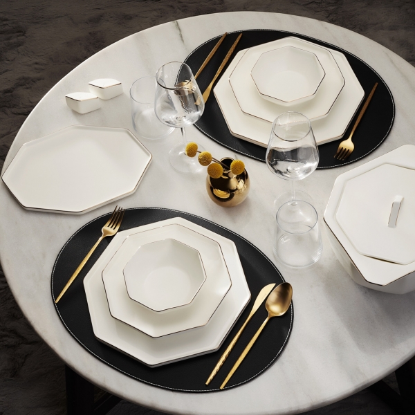 Karaca Fine Pearl Extra Eight Corner 62 Parça Yemek Takımı