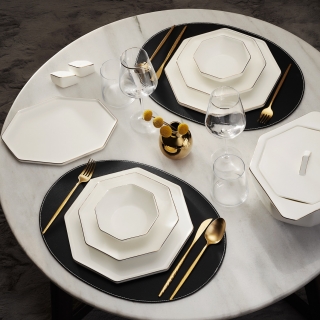 Karaca Fine Pearl Extra Eight Corner 62 Parça Yemek Takımı
