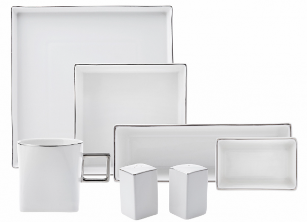 Karaca Silver Square 20 Parça Kahvaltı Takımı