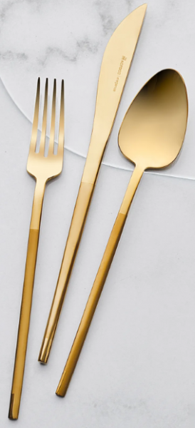 Karaca Vibe Elegance Yarım Mat Gold 84 Parça Çatal Kaşık Bıçak Takımı