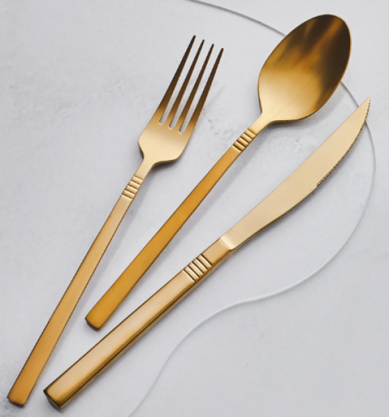 Karaca Nil Elegance Mat Gold Kutulu 84 Parça Çatal Kaşık Bıçak Takımı