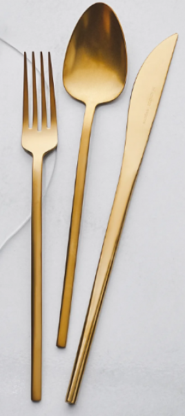 Karaca Vibe Elegance Mat Gold Kutulu 84 Parça Çatal Kaşık Bıçak Takımı