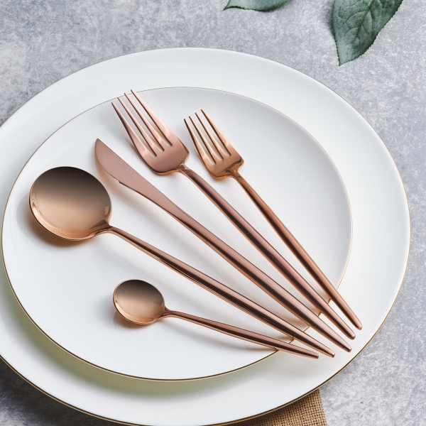 Karaca Jüpiter Rosegold 60 Parça Çatal Kaşık Bıçak Takımı