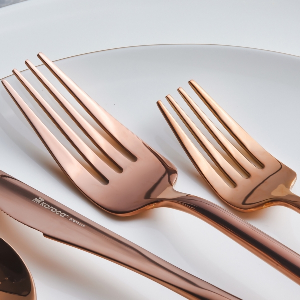 Karaca Jüpiter Rosegold 60 Parça Çatal Kaşık Bıçak Takımı