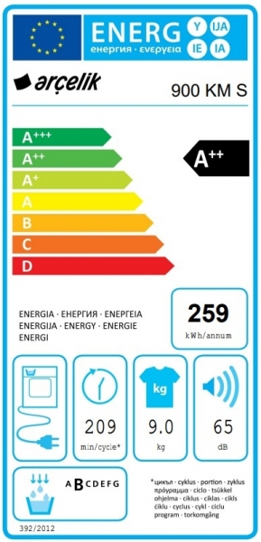 Arçelik 900 KM S Isı Pompalı Kurutma Makinesi