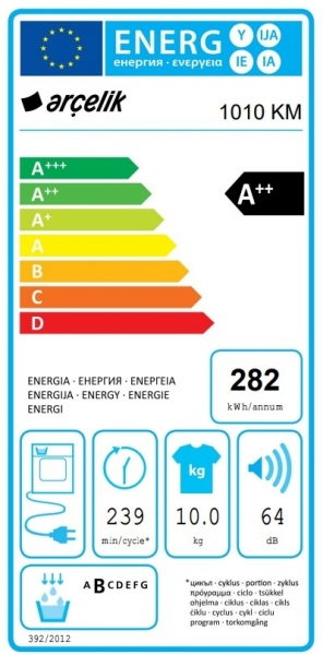 Arçelik 1010 KM Isı Pompalı Kurutma Makinesi