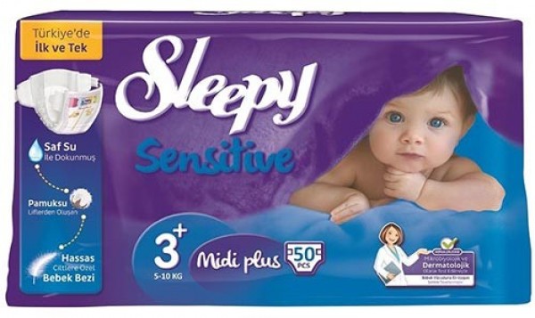 Sleepy Sensitive 3+ Beden Bebek Bezi