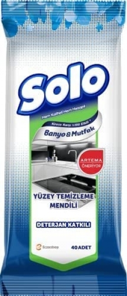 Solo Banyo & Mutfak Yüzey Temizleme Mendili