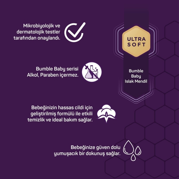 Bumble Baby Islak Mendil (72 Yaprak)