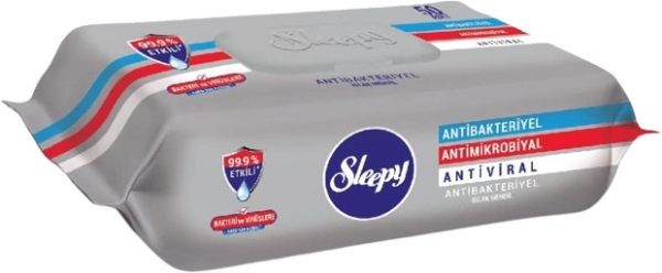 Sleepy Antibakteriyel Antiviral Islak Havlu