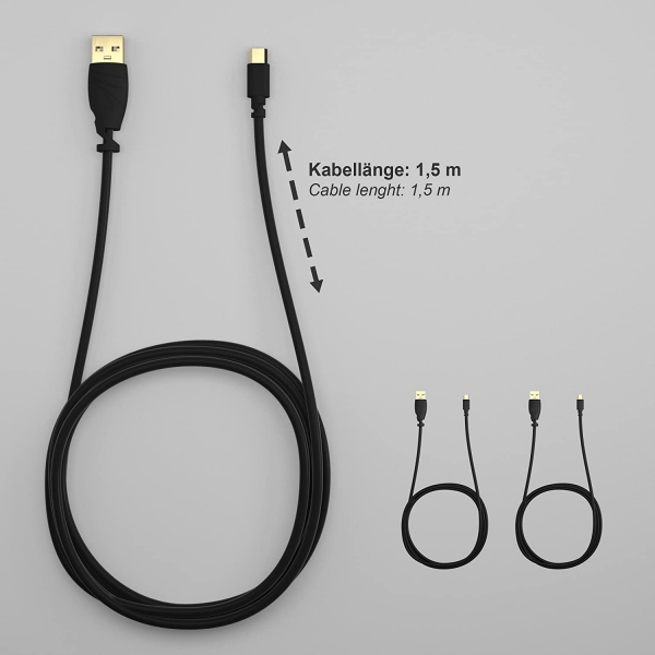 KabelDirekt 552 Şarj Kablosu (1.5 m)