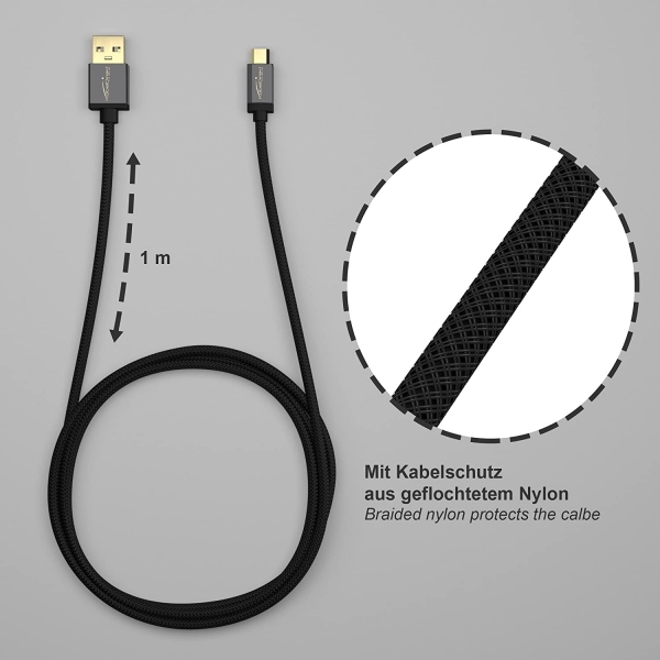 KabelDirekt 759 Şarj Kablosu (1 m)