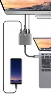 Primex Type-C to HDMI USB 3.0 PD Dönüştürücü