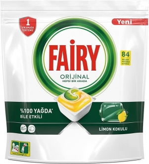Fairy Orijinal Hepsi Bir Arada Tablet Bulaşık Makinesi Deterjanı 84 Adet