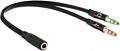 Powermaster 3.5mm Stereo AUX to Stereo Kulaklık Mikrofon resim